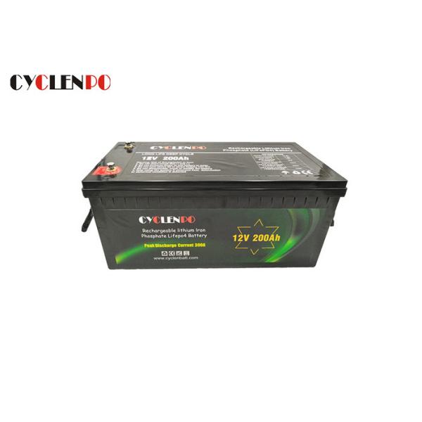 RV Deep Cycle LiFePO4 Battery 12V 200Ah Long Life With Short Circuit Production
