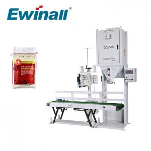 China Ewinall DCS-50A1 5kg 10kg 15kg 25kg Rice Packaging Machine With Conveyor Sewing on sale