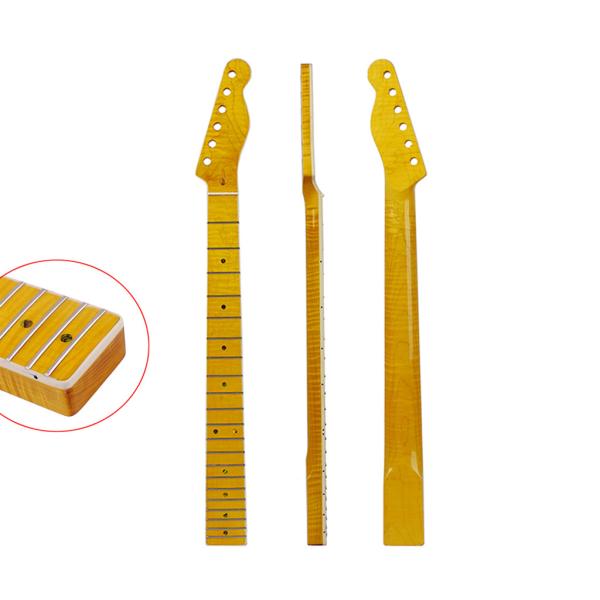 21-Fret Electric Guitar Neck Canada Maple Wood for Fender Telecaster Neck Fingerboard Abalone Shell Position Markers