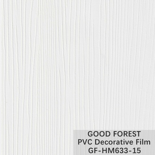 Cabinet Wood Grain PVC Decorative Film Pure Colour Blistering