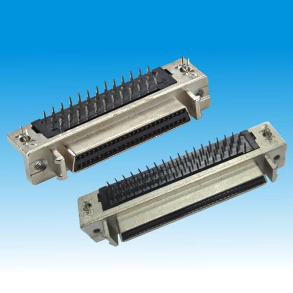 HPDB CN DB SCSI Connector , Right Angle Header Connector Zinc Alloy Sheel