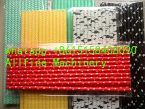  flower star heart daisy weave bunting checkered diamond patterned fluorescent metallic bendy paper straw extrude machine Manufactures