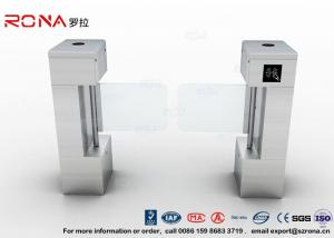  Access Control Card Pedestrian Security Gates Flap Barrier Gate With Bar Code Manufactures