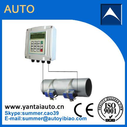 Quality RS485 and 4-20ma wall mounted fixed ultrasonic water flowmeter Made In China for sale