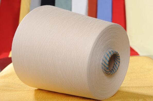 recycled dyed 30/1 100% ring spun polyester yarn manufacturer in china