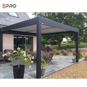  Bioclimatic System Modern Aluminum Pergola Electric Adjustable For Outdoor Living Gazebo Manufactures