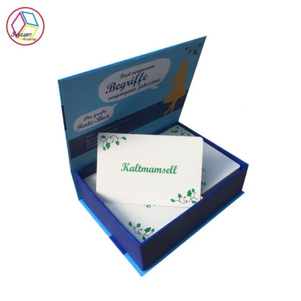 Elegant Custom Card Printing Gold Silver Foil Emboss Finishing White Paper