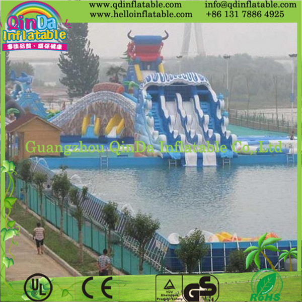 Square Above Ground Pool Rectangular Metal Frame Swimming Pool