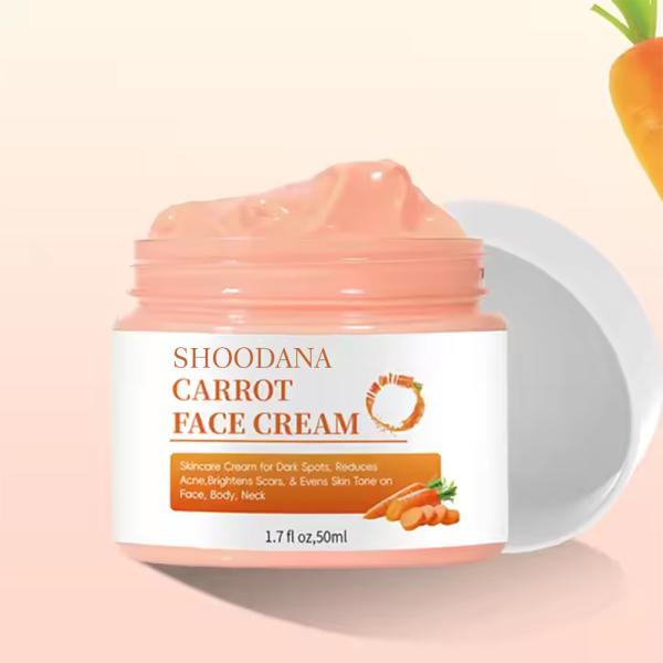 ODM / OEM Private Label Super Whitening Turmeric Skincare Dark Spot Moisturizer Organic Carrot Cream For Face