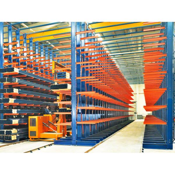 Adjustable Cantilever Lumber Racks , Metal Racking System For Long / Bulky Materials