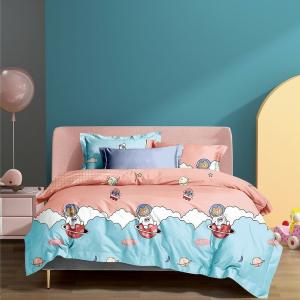 China 200TC 4pcs 3pcs Colourful Bedding Set 1 Duvet Cover 1 Fitted Sheet 1 Flat Sheet 2 Pillowcase on sale