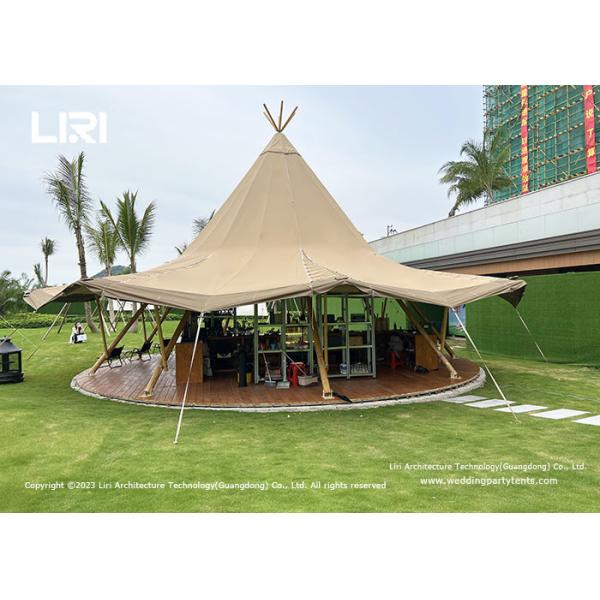 Big Waterproof Canvas Indian Tipi Event Teepee Hotel Desert Tent for Camping