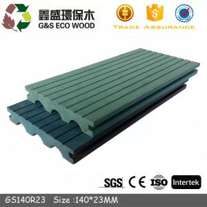  Insect Proof 150mm WPC Decking Boards Solid Wood Plastic Composite Without Nail Manufactures