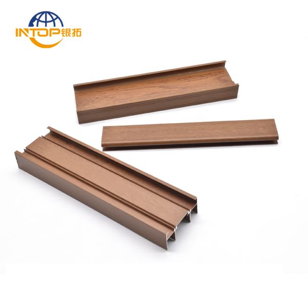 ODM Sliding Window Aluminium Profile Wood Color Aluminium Window Frame Profiles