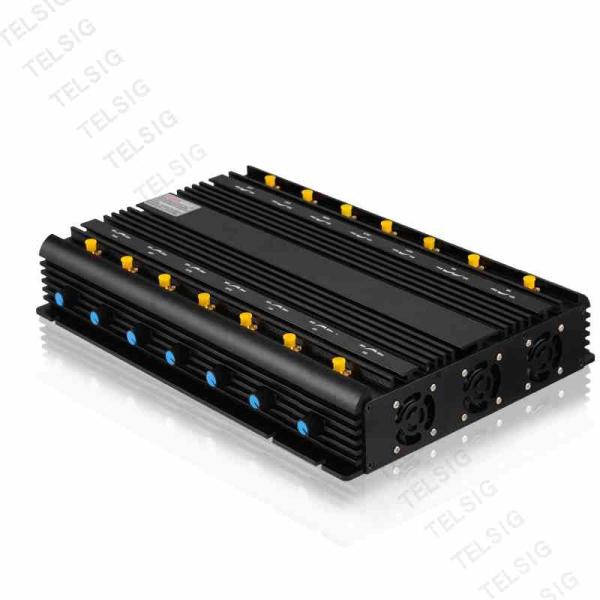 5G LTE High Power Mobile Phone Jammer With 14 Antenna Alluminum Alloy Marterial
