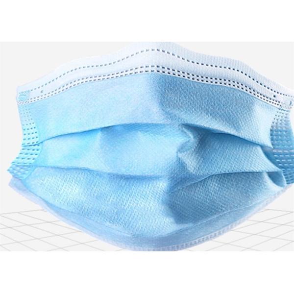 Civil Disposable 3 Layer Face Mask Skin Friendly Fiberglass Free Comfortable Wearing