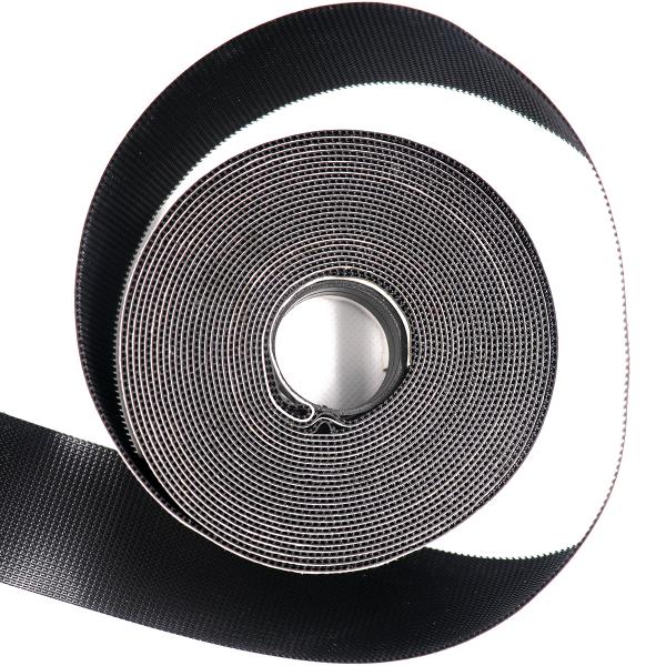 Black And White Molded Hook And Loop Non Pilling Hook And Loop Fastener Convenient