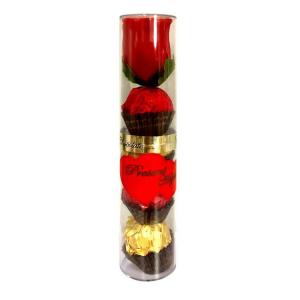  T4 Rose Flower Cylinder Wafer Chocolate 4pcs Manufactures