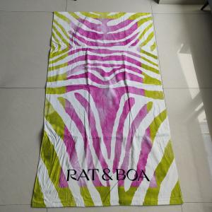  Oversized luxury beach towels custom designer print beach towel with logo wholesale sublimation beach towel Manufactures