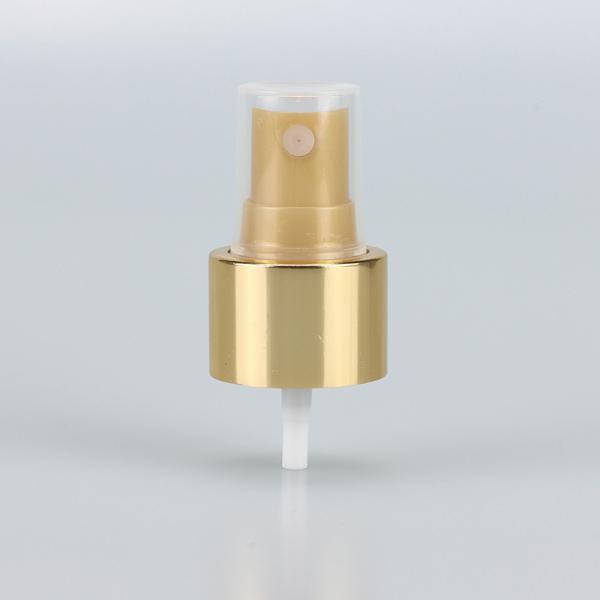 Shiny Gold Aluminum Fine Mist Sprayer pump 24/410 0.12cc Output