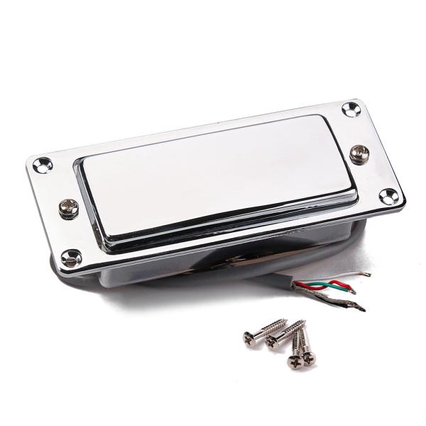 Chrome Plated LP Electric Guitar Humbucker Pickup Adjustable Pole-Piece