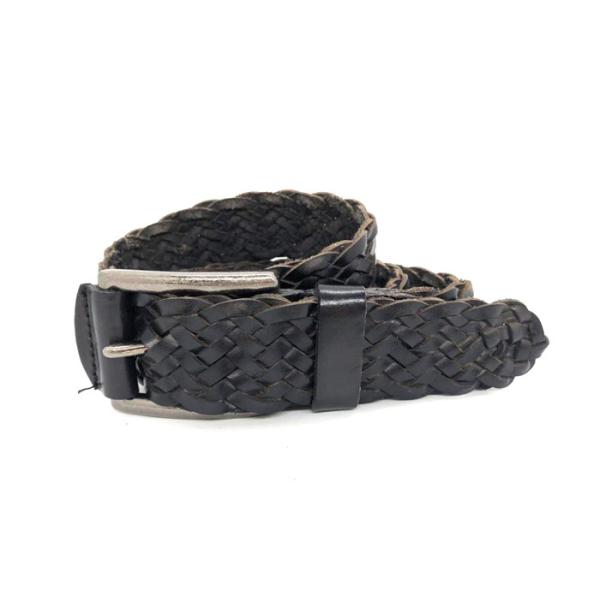 Casual 40mm Mens Braided Leather Belt For Jeans