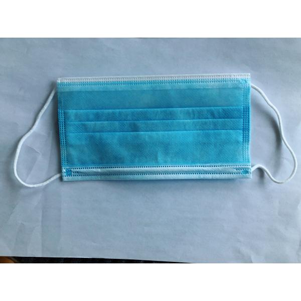 Elastic Bands 3 Ply Surgical Mask Non Woven Fabric With CE FDA Certification