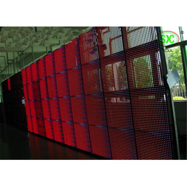High resolution plaza PH10 LED video curtain With 16dots*16dots Resolution