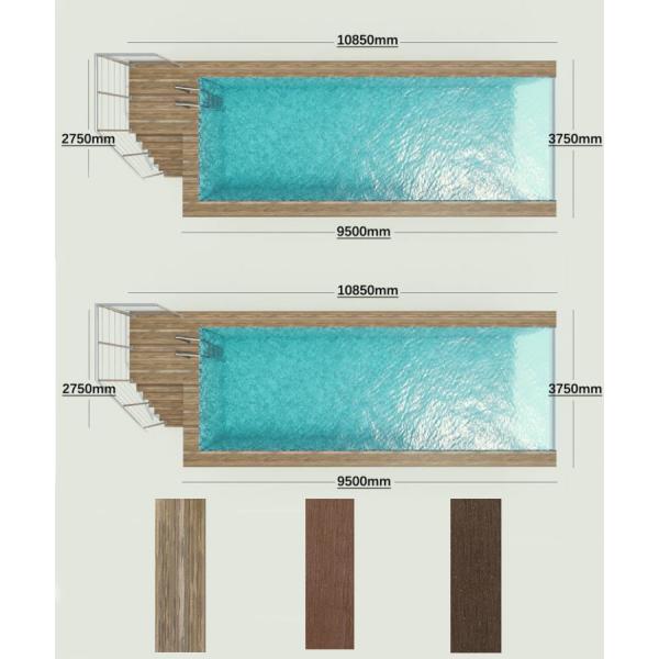 Salt Chlorinator and Underwater Light Prefabricated Container for Steel Swimming Pool