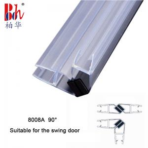  10mm 90° Bathroom Shower Door Seal Strip PVC Magnetic Door Weatherstrip Manufactures