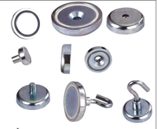 N52 20x40mm Pot Neodymium Magnet Hook with Eyelet