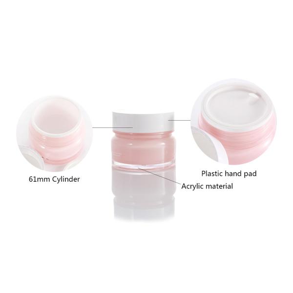 Screw Cap 1.69oz 50g Cosmetic Cream Jars Acrylic Plastic Bottle