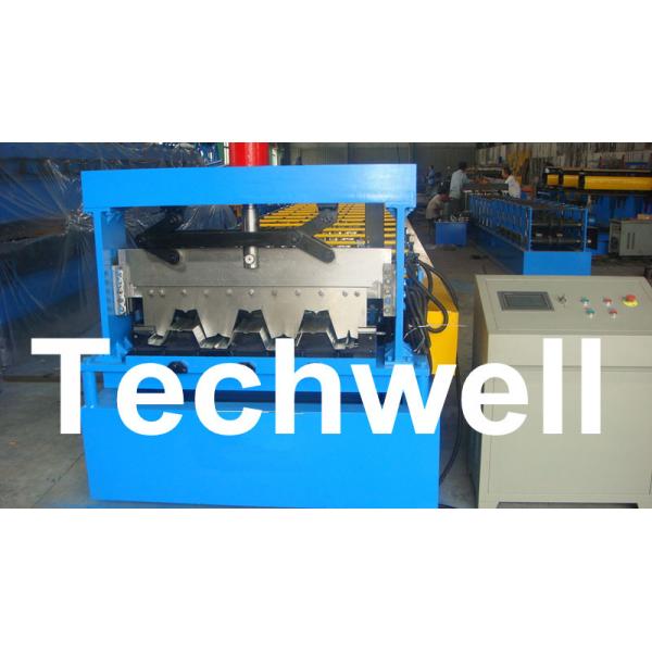 Galvanized Steel Sheet Floor Decking Roll Forming Machine / Cold Roll Forming Machine