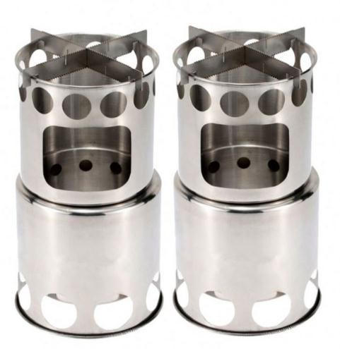 Custom Logo Titanium Tent Stove / Titanium Camp Stove 100% Recyclable Design