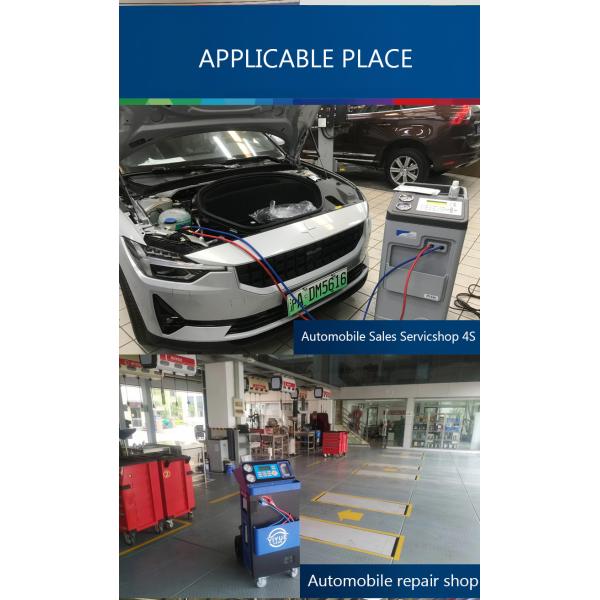 AC R134a R12 Air Conditioning Service Station Machine For Gas Recovery 15Micron