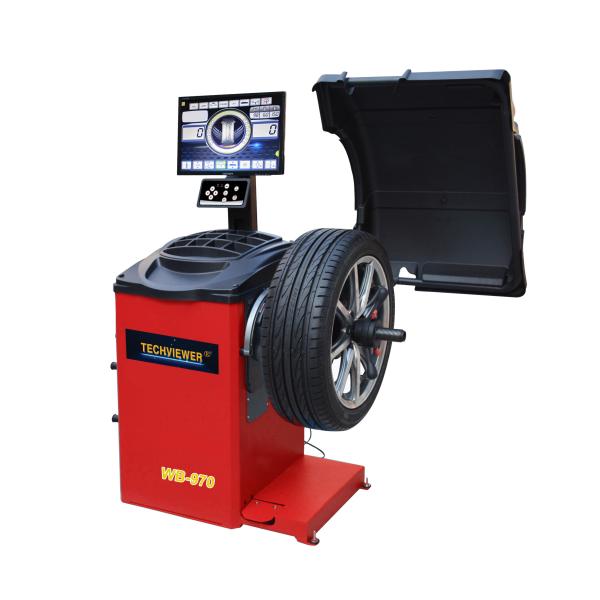 Low  Speed 140RPM 28 rim Auto Wheel Balancing Machine Vertical Type