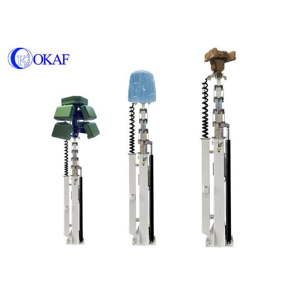 Heavy Duty 100KG Payload weight Hydraulic Telescopic Mast Radar Antenna Tripod Telescopic Mast