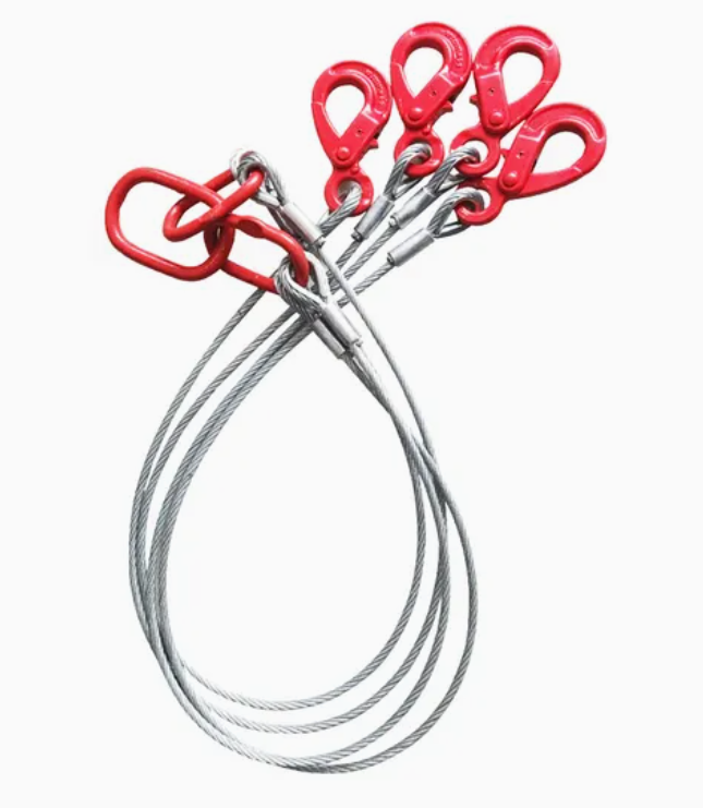 Galvanized 4 Leg Steel Core Steel Wire Rope Lifting Sling for Heavy Duty Crane Operations