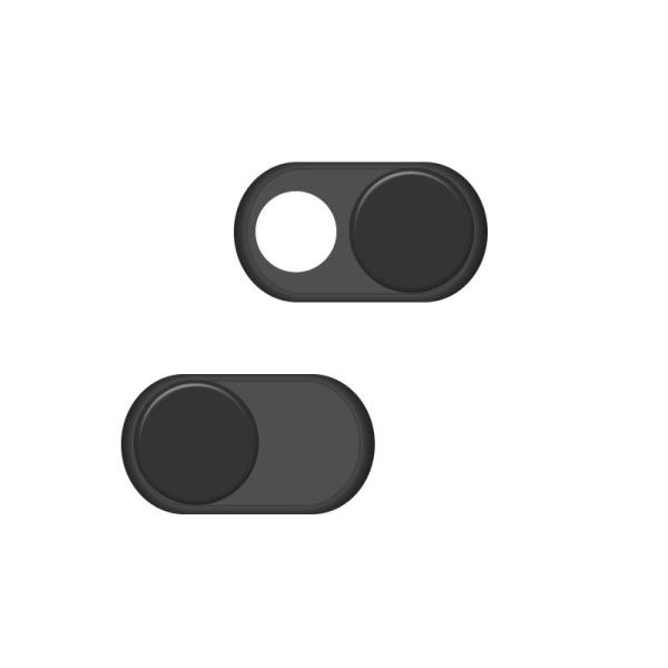 Custom Printed Slider Ellipse Webcam Privacy Cover For Laptops