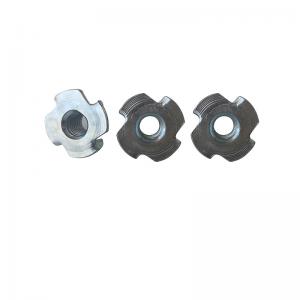  Four Claw Wood Furniture Environmental Protection Blue Zinc Tee Nuts Iron Plated Manufactures