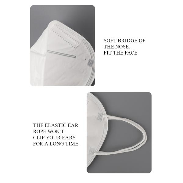Foldable Medical Grade Face Mask , FFP2 Face Mask Anti Pollution Particulate Respirator