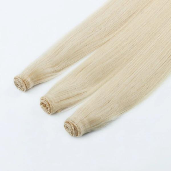 Genius Weft Upgrade Handtied Weft Soft and Thin Dark Color Hair Extension No