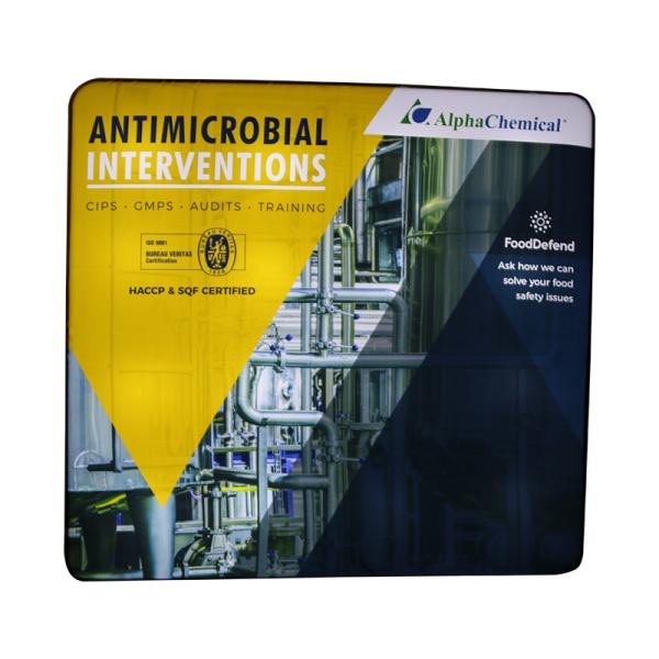 PCG Aluminum Tension Fabric System / fabric banner stands Flat Shape