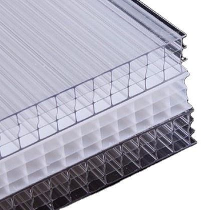 Polycarbonate Plastic Roofing Sheets 2100mm Width Twin Wall PC Hollow Sheet For Greenhouse