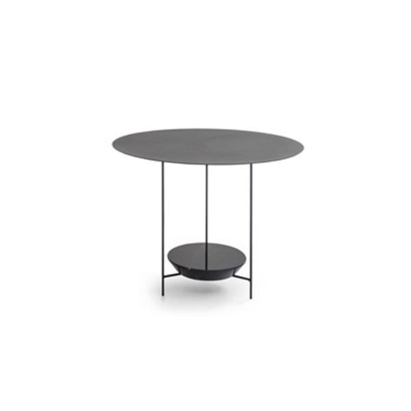 Simple Style Panna Cotta Table , Bass Design Metal Side Tables Stainless Steel Leg