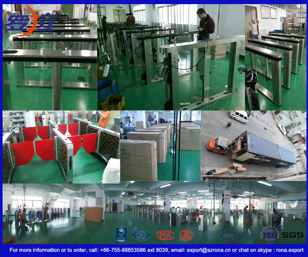 Industrial Swinging Speedgate Turnstile Access Control For Public Areas