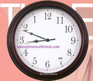 China good quality backwards wall clocks / anti-clockwise wooden wall clocks on sale