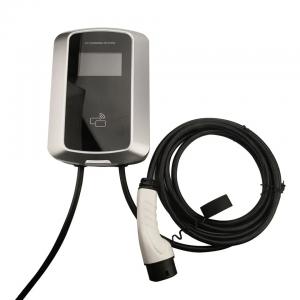  3 Phase LCD Screen Display Wall Mounted EV Charging Station 7kw EV Charging Point Manufactures