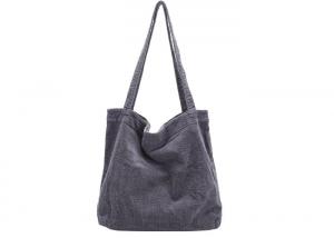  100% Cotton Corduroy Tote Bags Customized Corduroy Shoulder Tote Bag Manufactures