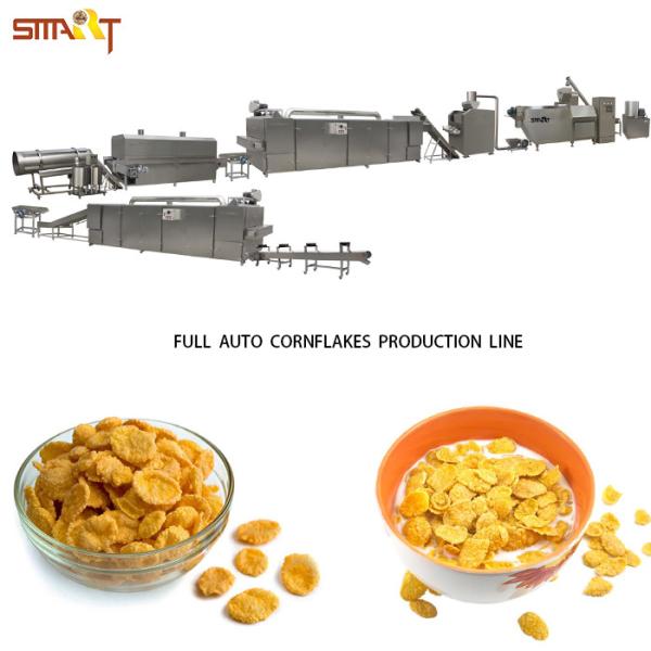Healthy Food 85KW 2500kg/h Corn Flakes Production Line